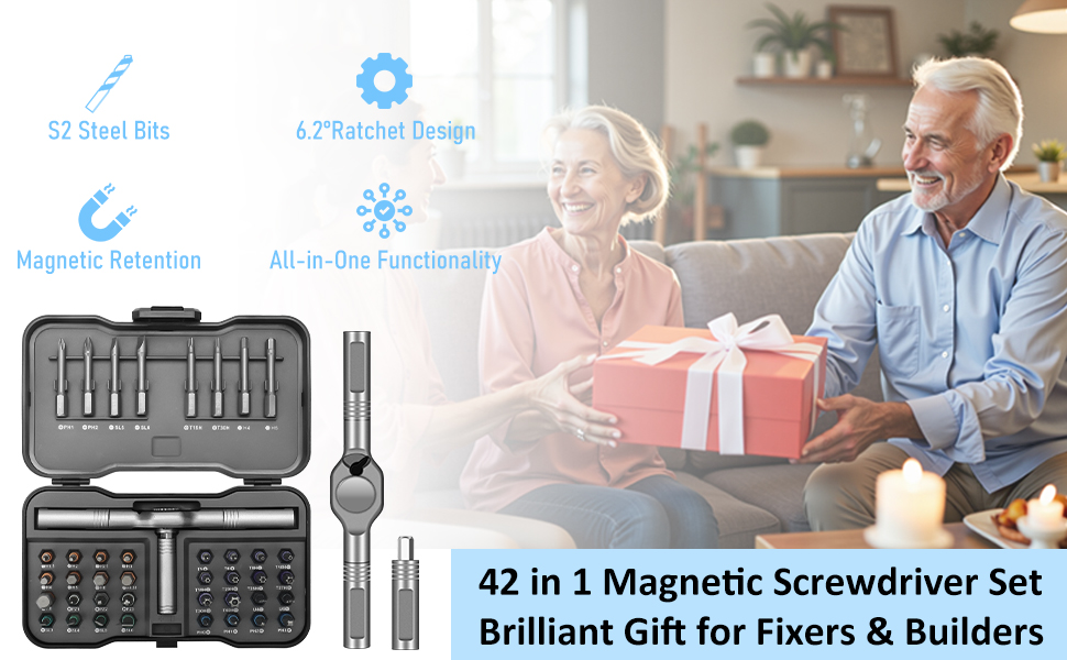 42 in 1 Magnetic Screwdriver Set