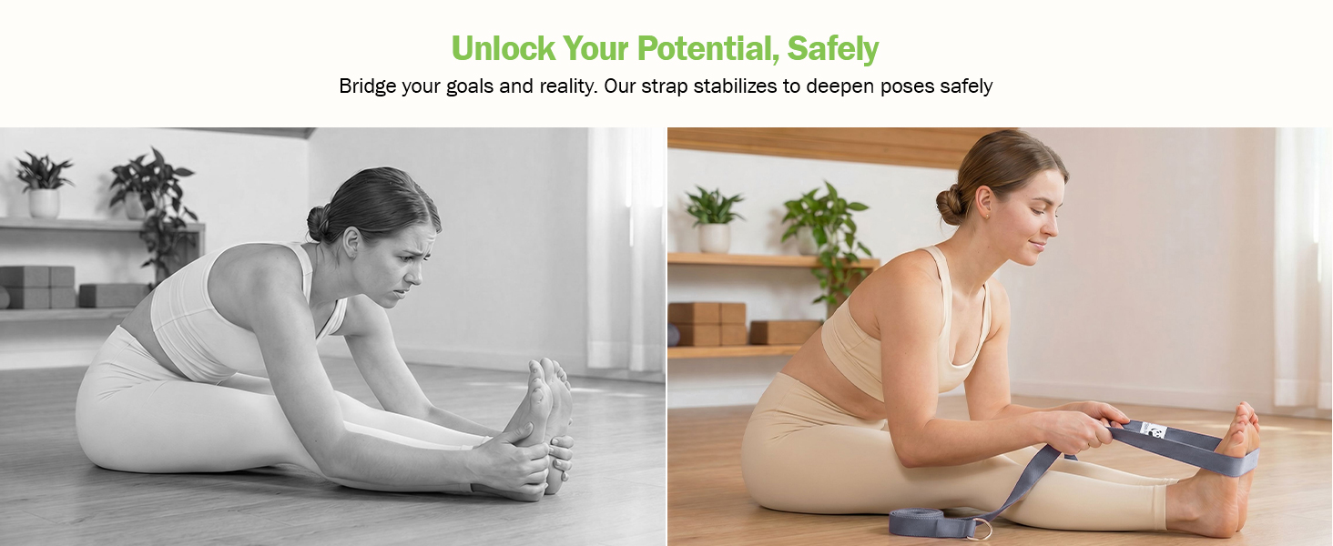 Slim Panda Yoga Strap for Stretching