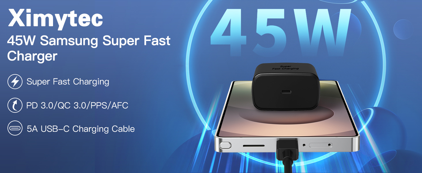 45W Super Fast Charger USB C