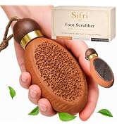 Sifri 2-in-1 Handmade Terracotta Foot Scrubber &amp; Nano Glass Foot File – Terracotta Pumice Stone, ...