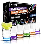 SWOOC - Unbreakable Shot Glasses Set (6 Pack) - 250x Stronger Than Glass, 25x Stronger Than Acryl...