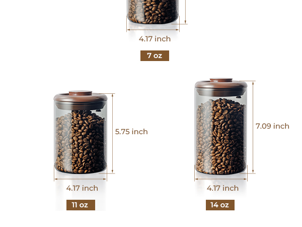 coffee jars with lids