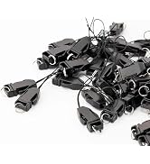 Jinshining 100 Pcs Black Plastic Detachable Lanyard Wrist Strap Lariat Handy,Simplicty Fashionabl...