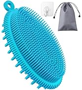 HEETA Silicone Body Scrubber, Gentle Exfoliating Body Scrubber, 2 in 1 Silicone Body Brush, Showe...