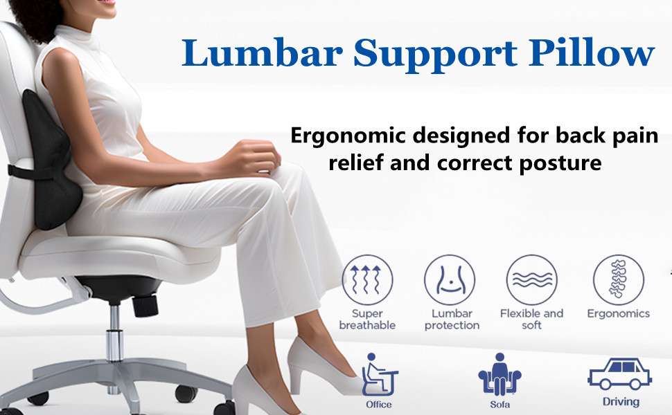 Lumbar Support Pillow for Office Chair