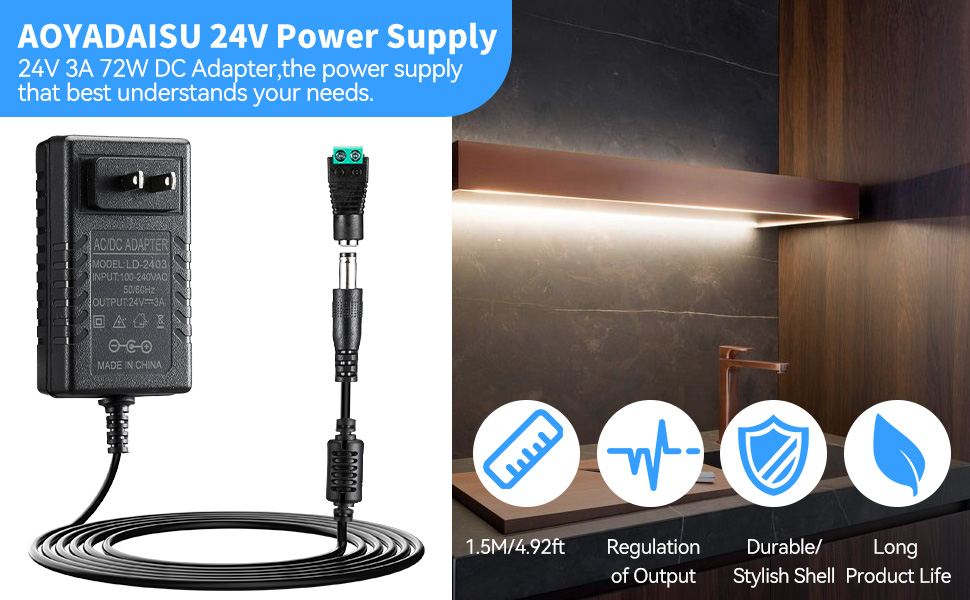 24V power supply ac to dc adapter 3A 2A 1A 2.5A 1.5A power supply