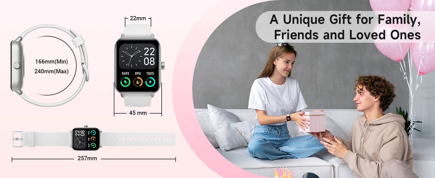 Smart Watch for Women Android &amp;amp; iPhone, Alexa Built-in, IP68 Waterproof Activity Fitness Tracker