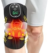 DeMoce Cordless Knee Massager for Pain Relief, Knee Heating Pad with Massage, Heated Knee Massage...