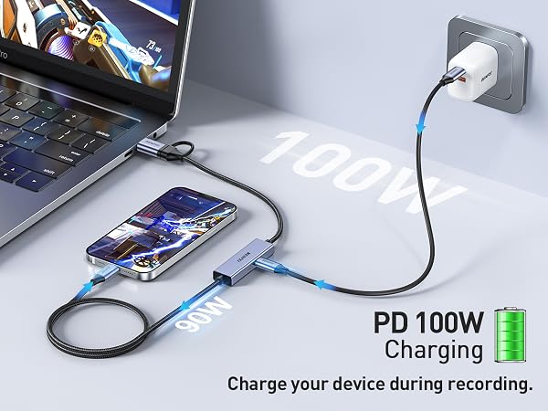 BENFEI USB C Video/Audio Capture Card Supporting Full HD 1080P 60FPS for Streaming, Recording
