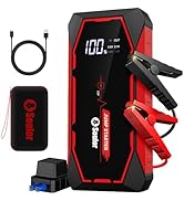 Jump Starter, 5000A Battery Jumper Starter Portable, Car Battery Jump Starter, Power Booster Pack...