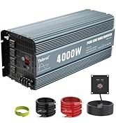 4000W Pure Sine Wave Inverter 12V DC to 110V AC Converter for Home, RV, Truck, Off-Grid Solar Pow...
