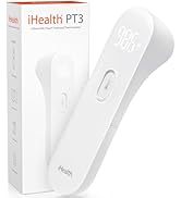 iHealth No-Touch Forehead Thermometer, Infrared Digital Thermometer for Adults and Kids, Touchles...