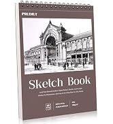 Sketch Book 8.5×11 inch, Spiral Bound Sketch Pad 50 Sheets (68lb/100gsm), Acid-Free Sketchbook fo...