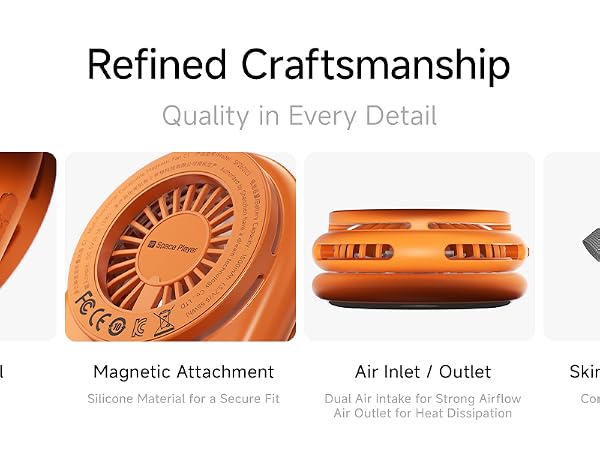 Magnetic phone fan