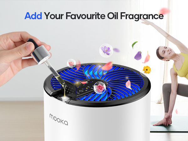 air purifier with essential oil diffuser