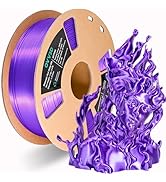 OVV3D Silk PLA Filament 1.75mm, Upgrade Purple PLA Filament 3D Printer Filament, Silk Purple 3D P...