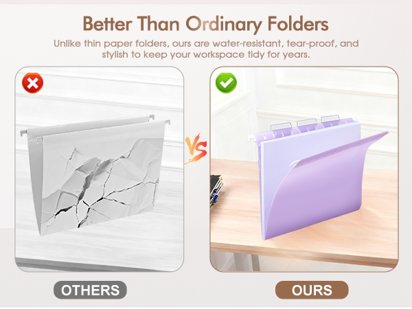 Plastic Hanging File Folders
