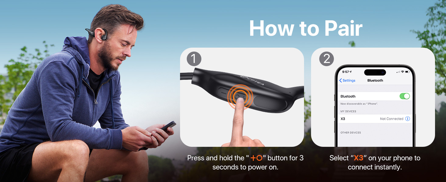 lightweight bone conduction bone induction bluetooth headphones that work well with glasses