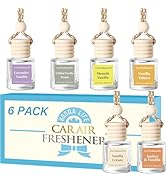 HoogaLife Car Air Freshener Diffuser 6 Pack Hanging Air Freshener Diffuser - Vanilla Scents Fragr...