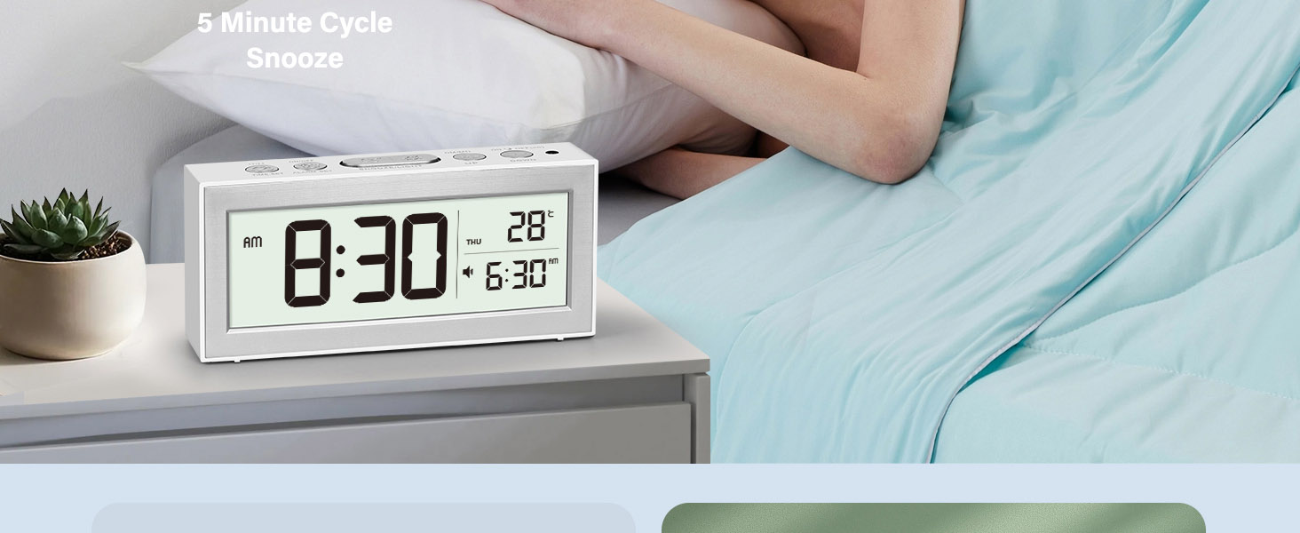 Zonopy Digital Alarm Clock with LED Display