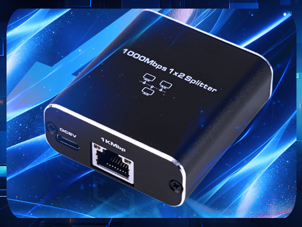 Gigabit Ethernet Splitter 1 to 2