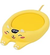 PUSEE Mug Warmer,Coffee Warmer for Desk Candle Warmer Auto Shut Off,Coffee Cup Warmer with 3 Temp...