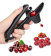 Cherry Pitter Tool, Heavy-Duty Stainless Steel Olive and Cherry Pitters Corer Tool with Space-Sav...