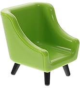 Toddmomy Vintage Decor Mini Sofa Model Plastic Miniature Couch Doll House Chair Mini House DIY Ti...