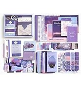 LA QUEENIE Aesthetic Scrapbook Kit,326pcs Scrapbooking Supplies Kit,Art Journaling Supplies with ...