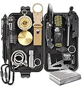 Gifts for Men Dad Husband Boyfriend, EMDMAK Survival Gear and Equipment 15 in 1, Outdoor Emergenc...