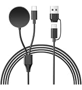 ACEQINGSE for Samsung Galaxy Watch Charger, 2 in 2 Cable Charger for Galaxy Watch 7 Ultra 6 Class...