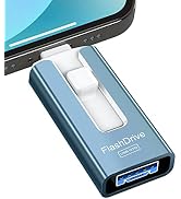 256GB USB Flash Drive for Phone and Pad, Photo Stick High Speed External USB Thumb Drives Photo S...