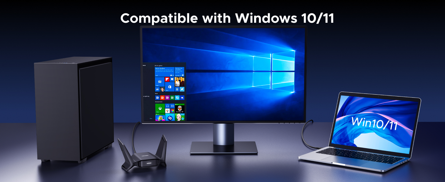 wifi adapter computer network adapter high gain dual antennas wifi to ethernet 5GHz 2.4GHz 6GHz