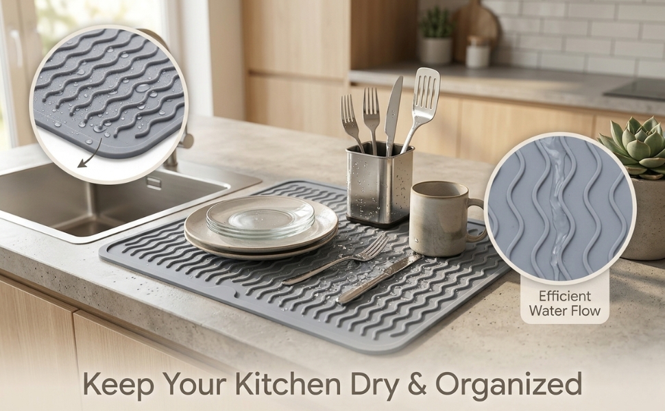 silicone dish drying mat