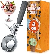 4 oz ice cream scoop with trigger - trigger release ice cream scoop #8, for baking, cookies