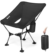 Gonex Portable Camping Chair, 6th Gen Lightweight Pop-up Folding Chair with Anti-Sinking Feet, 17...