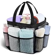 Attmu Mesh Shower Caddy Portable, Quick Dry Hanging Shower Tote Bag for College Dorm Room Essenti...