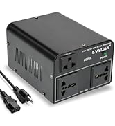 LVYUAN Voltage Converter Transformer 800 Watt Step Up/Down Convert from 110V-120V to 220V-240Vt a...