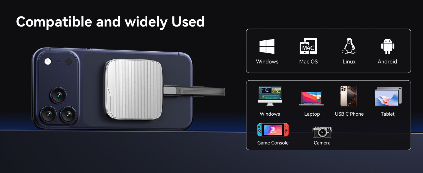 External SSD Magnetic Portable
