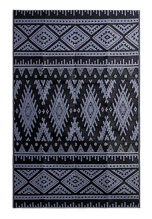 Black &amp;amp;amp;amp;amp;amp; Grey outdoor rug