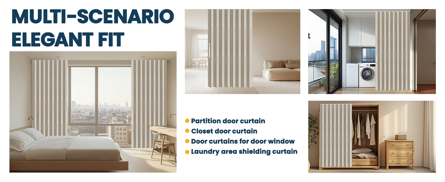 accordion closet door side window curtains for front door door way privacy curtain