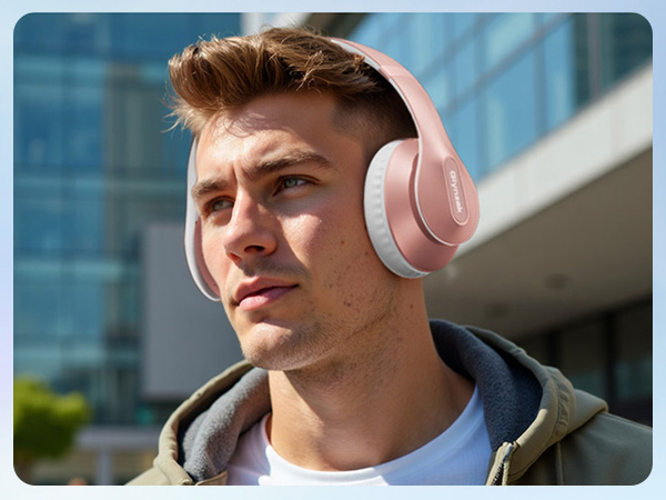 Headphones ear cups are made of PU artificial leather,waterproof and not easy to deformation