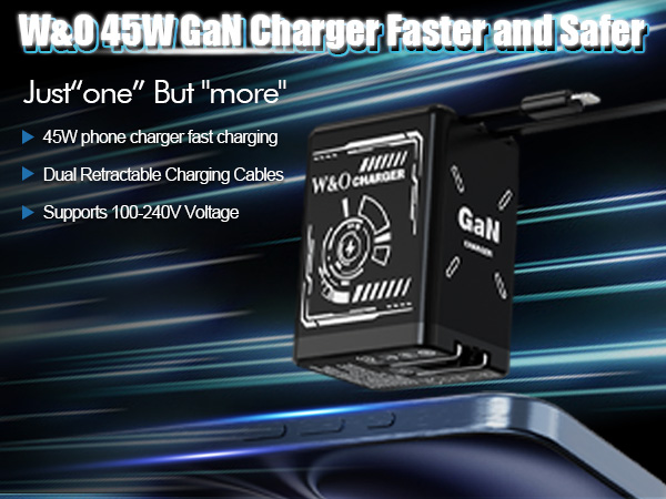 retractable phone charger wall plug