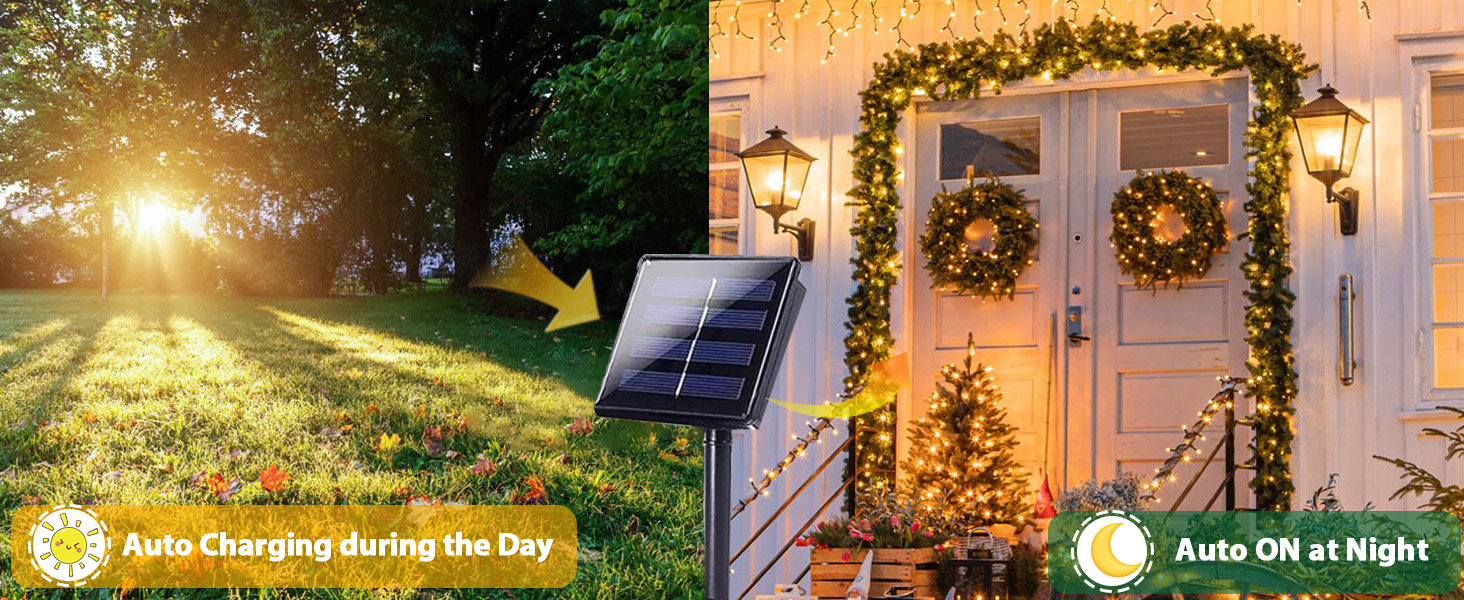 solar powered string lights