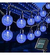 Toodour Solar String Lights Outdoor, 36ft 60 LED Globe String Lights, Waterproof Crystall Ball Li...
