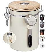 Veken Coffee Canister with Window, Mothers Day Gifts for Mom, Coffee Lover Gifts, Sugar Jar Conta...