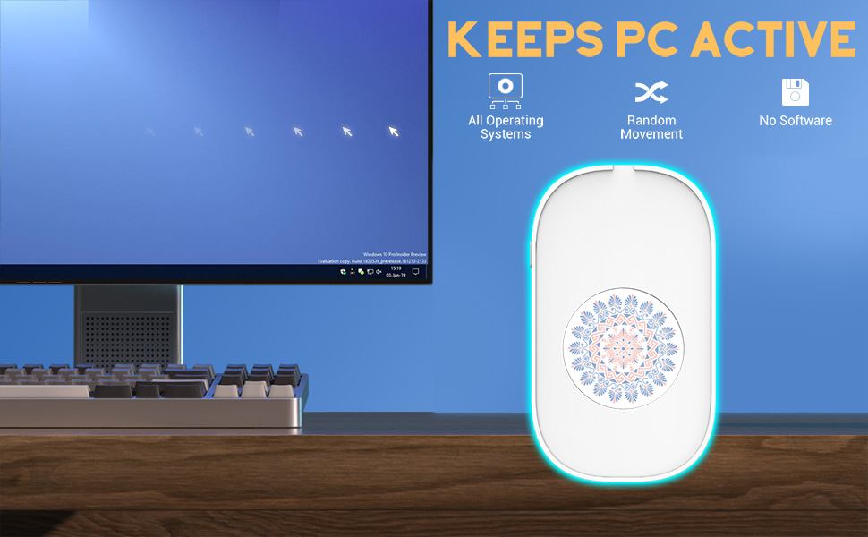 Mouse mover for mouse jiggler mouse wiggler mouse mover drive mouse mover jiggler