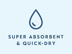 super absorbent, quick dry