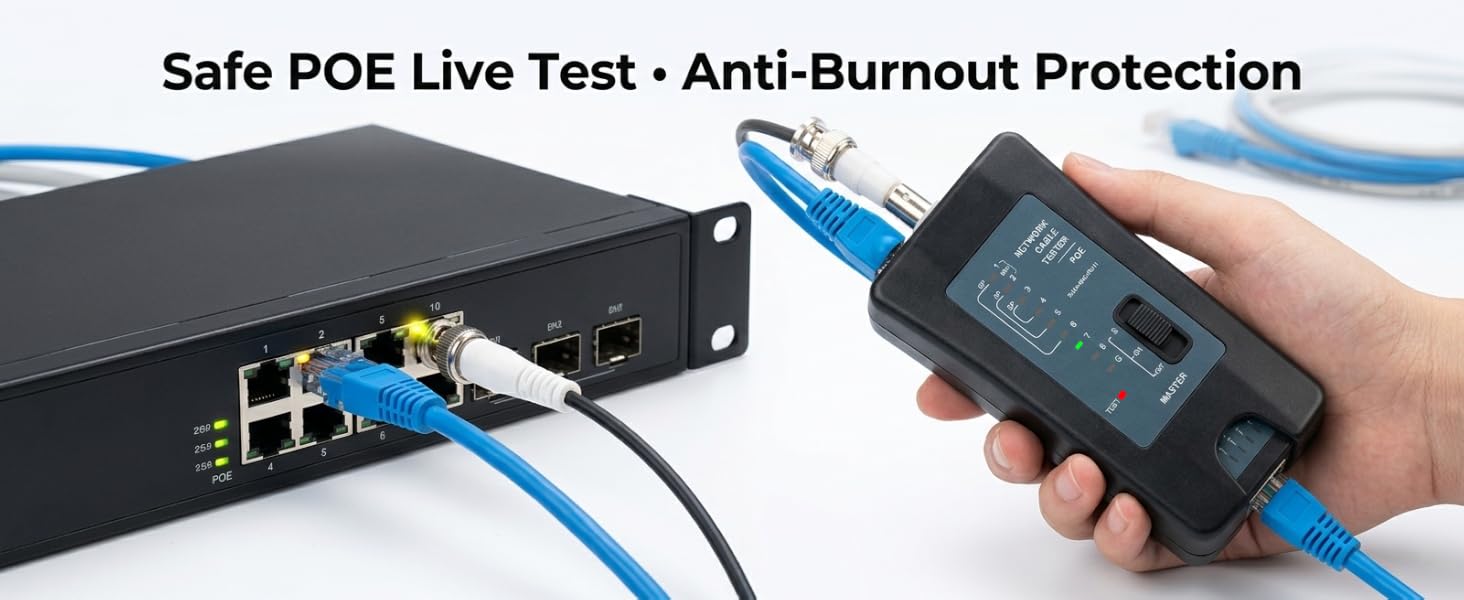 Safe POE Live Test · Anti-Burnout Protection