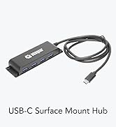 USBGear 4-Port USB 3.2 Gen 2 Mini Mountable Hub
